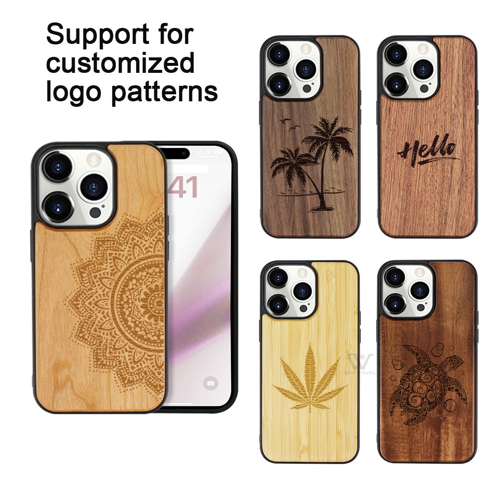 High Quality Laser Carved Customized Mobile Phone Case For iPhone 15 Customization Sublimation Protective Case