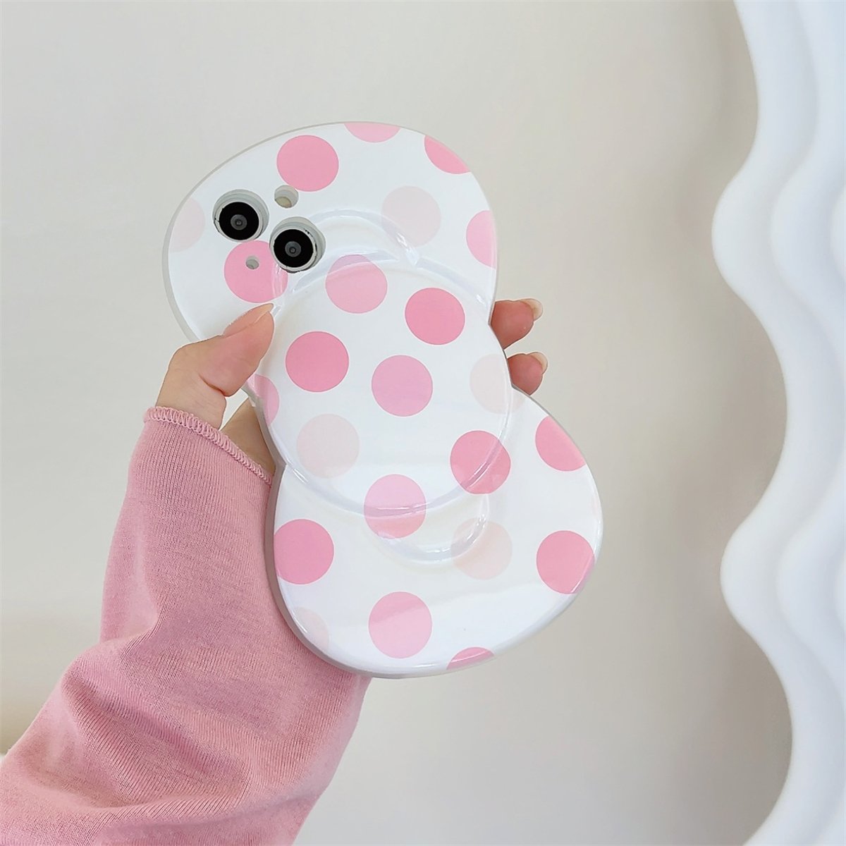 Wave point 3D Bow TPU Phone Case for iPhone X XR 11 12 13 14 15 16 Pro Max Plus Mini Targeted Mobile Phone Cover