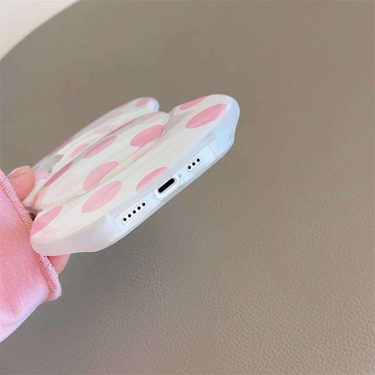 Wave point 3D Bow TPU Phone Case for iPhone X XR 11 12 13 14 15 16 Pro Max Plus Mini Targeted Mobile Phone Cover
