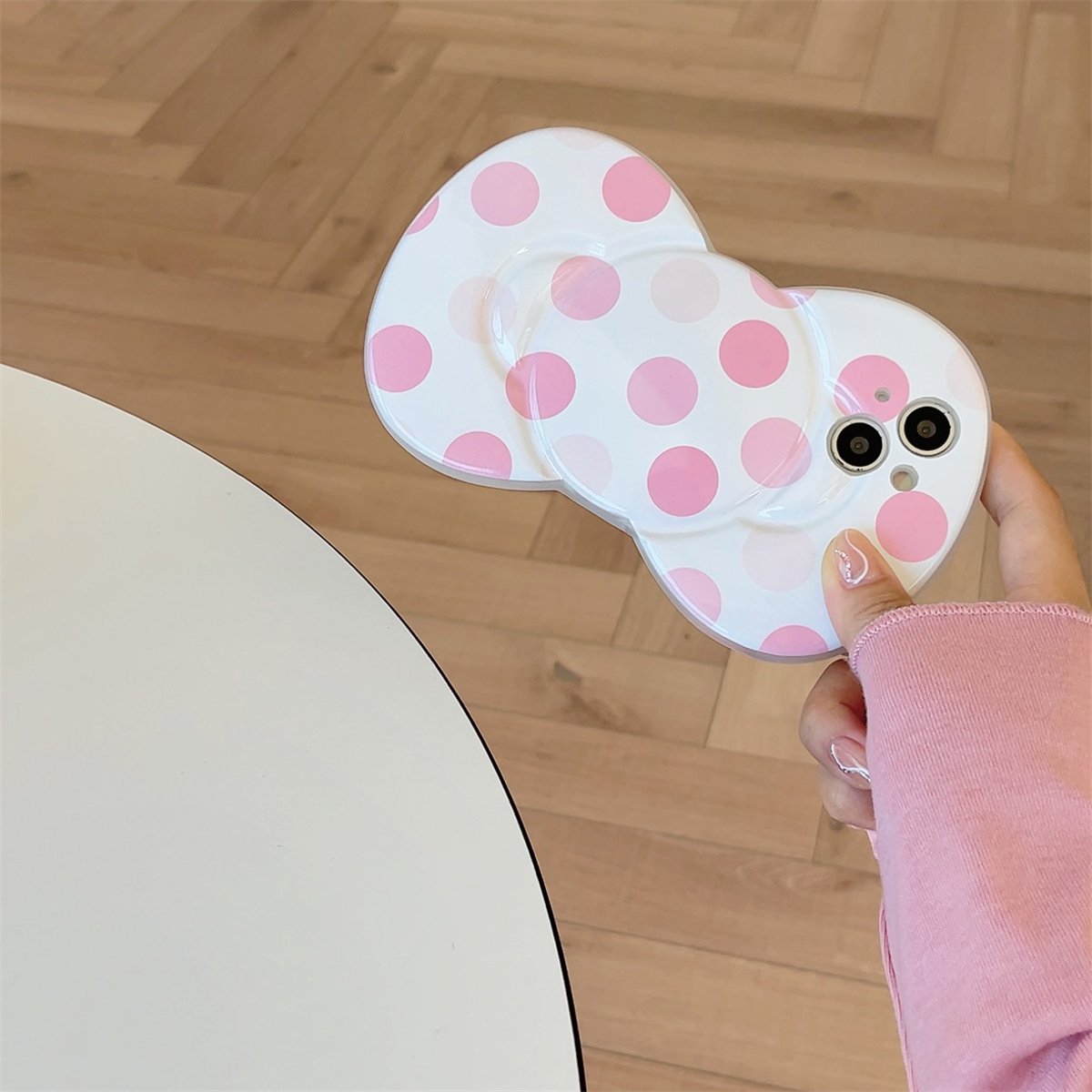Wave point 3D Bow TPU Phone Case for iPhone X XR 11 12 13 14 15 16 Pro Max Plus Mini Targeted Mobile Phone Cover