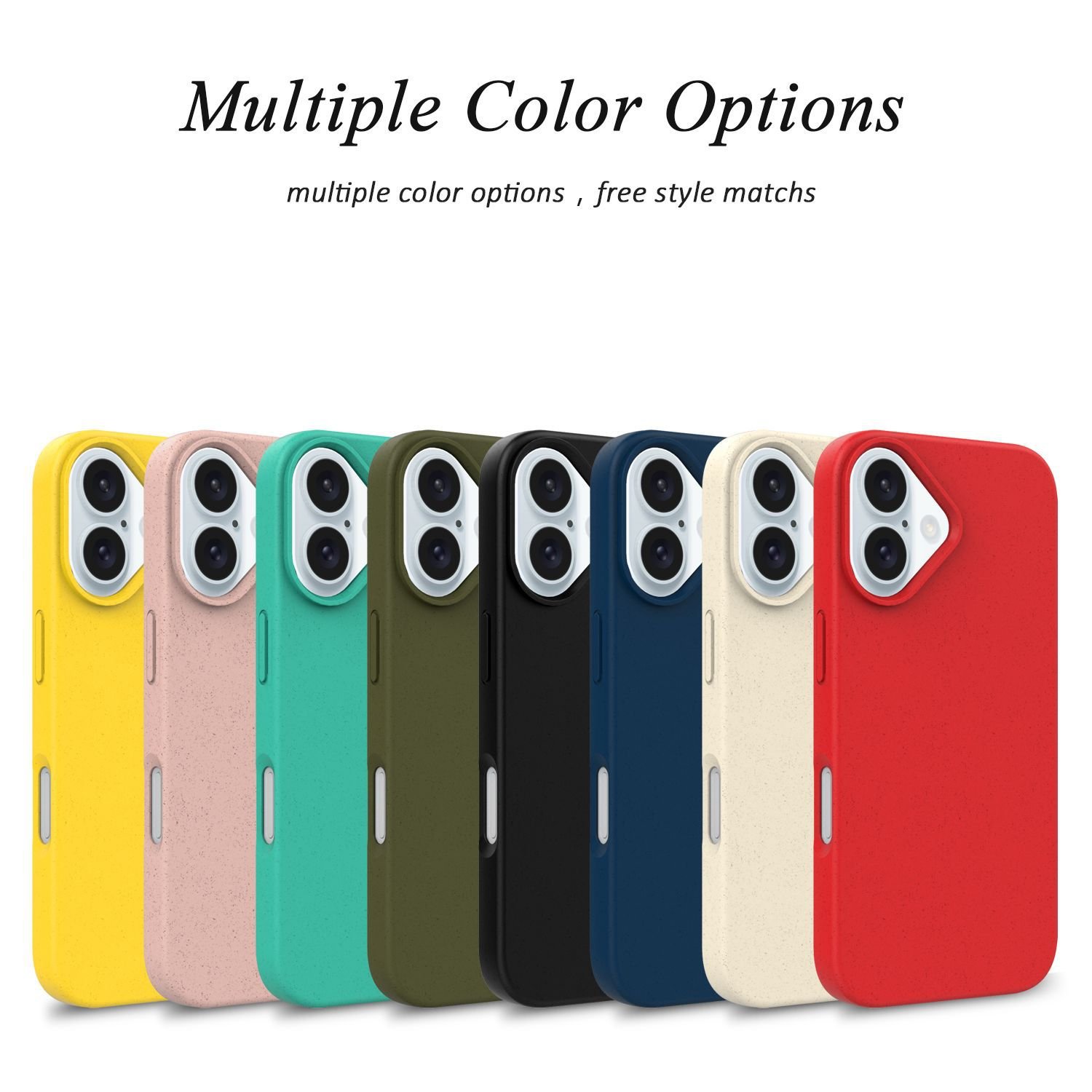 Eco-Friendly Biodegradable wheat TPU Mobile Phone Case For iPhone 16 15 14 13 Cellphone Cases For iPhone 16 Pro Max
