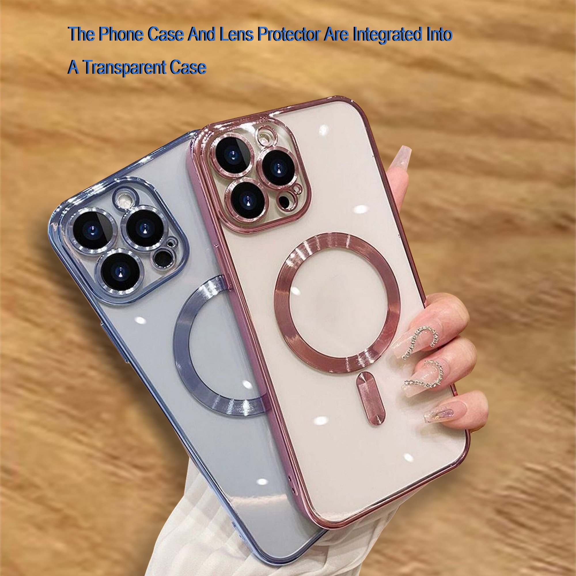 Electroplate Plated Mag Shockproof Safe Magnetic Cell Cover Magnet Phone Case For Iphone 16 15 14 Pro Max