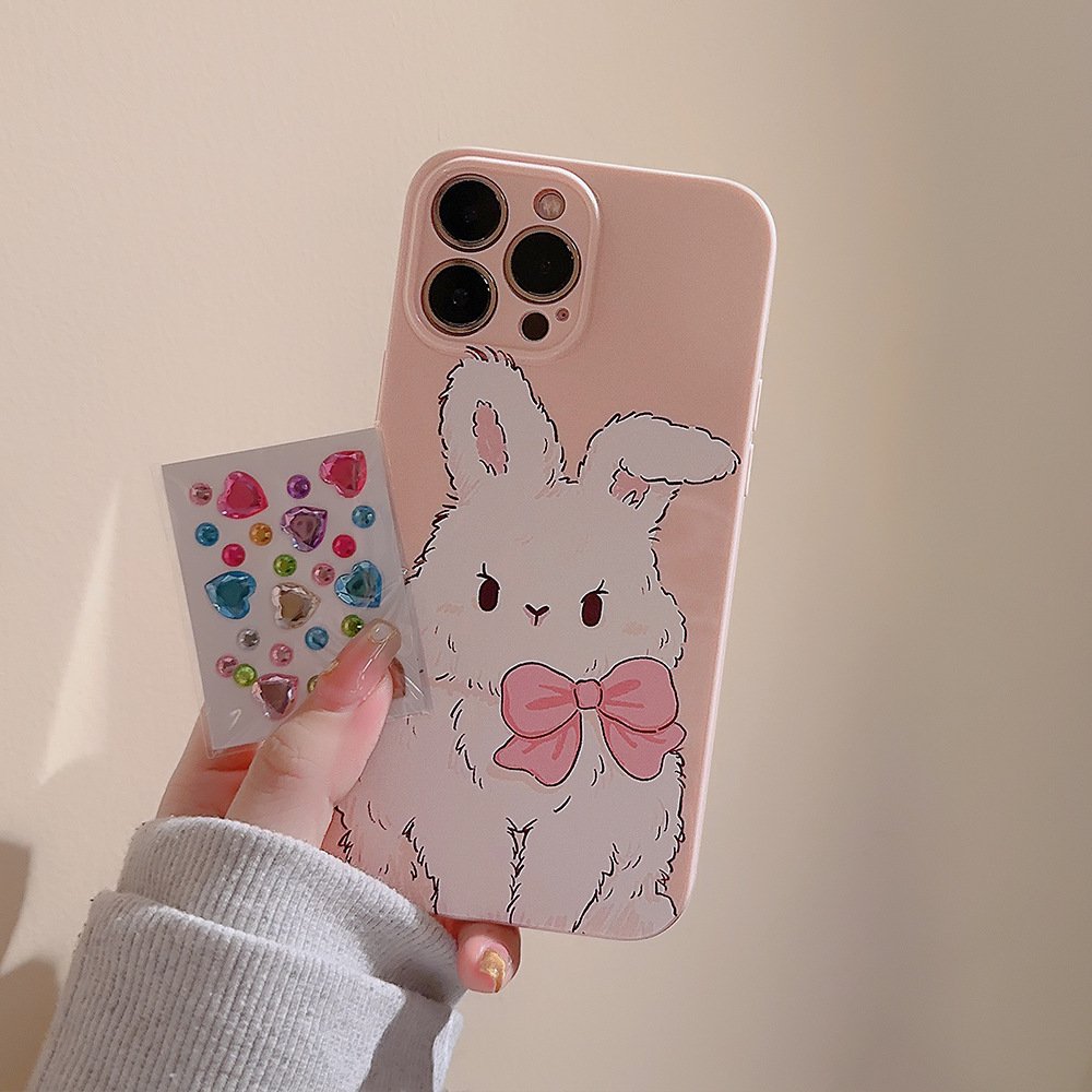 2024 Hot selling Graffiti Oil Painting Puppy Soft Cute Cartoon Full Package Suitable For iPhone 14 15 ProMax Apple Phone Case