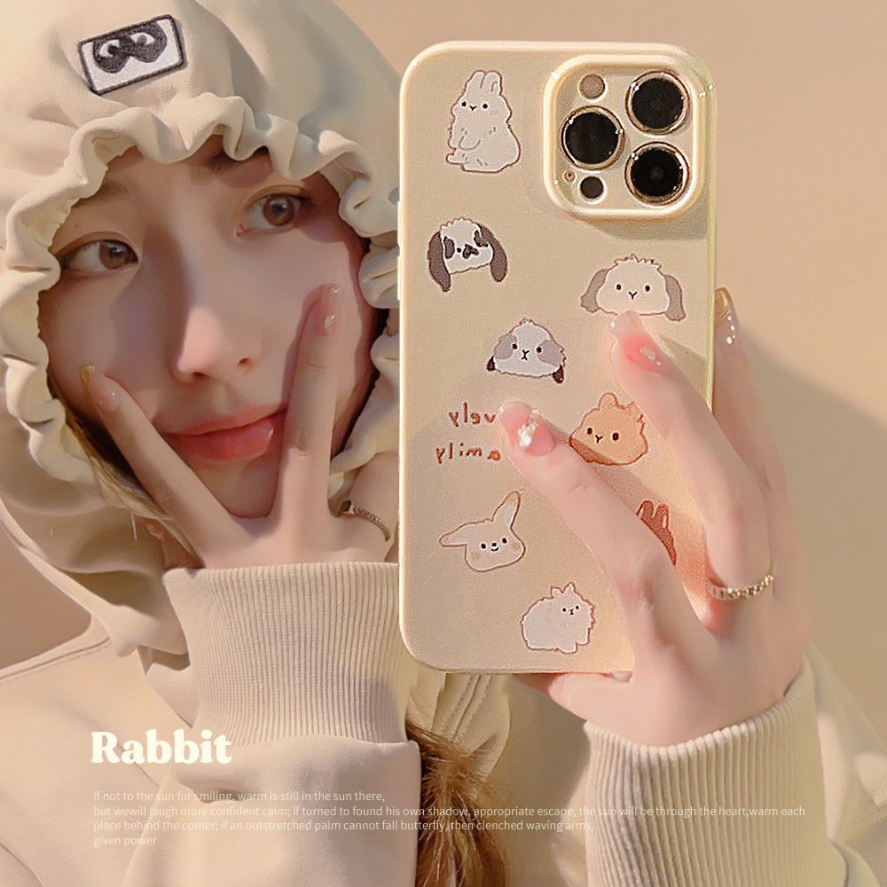 2024 Hot selling Graffiti Oil Painting Puppy Soft Cute Cartoon Full Package Suitable For iPhone 14 15 ProMax Apple Phone Case