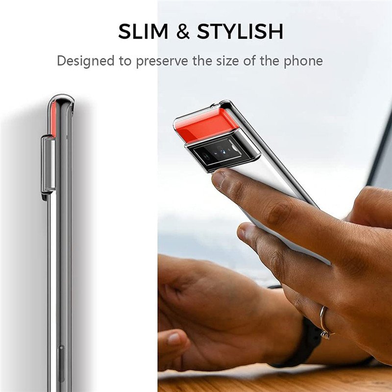 Clear Silicone Phone Case For Google Pixel 9 Pro XL 8a 7 7a 6 Pro 5A Transparent Soft TPU Mobile Phone Cover