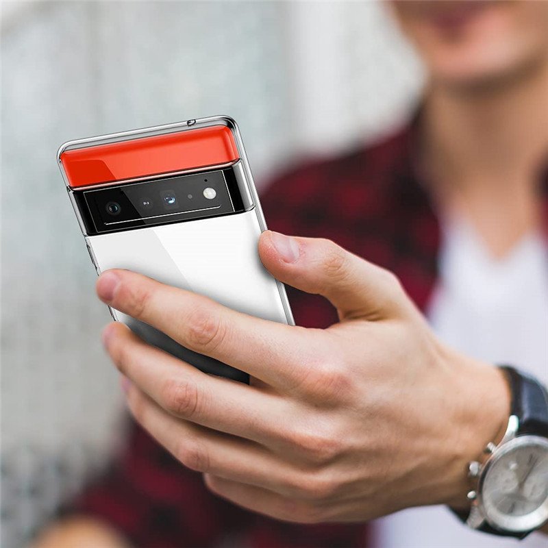 Clear Silicone Phone Case For Google Pixel 9 Pro XL 8a 7 7a 6 Pro 5A Transparent Soft TPU Mobile Phone Cover