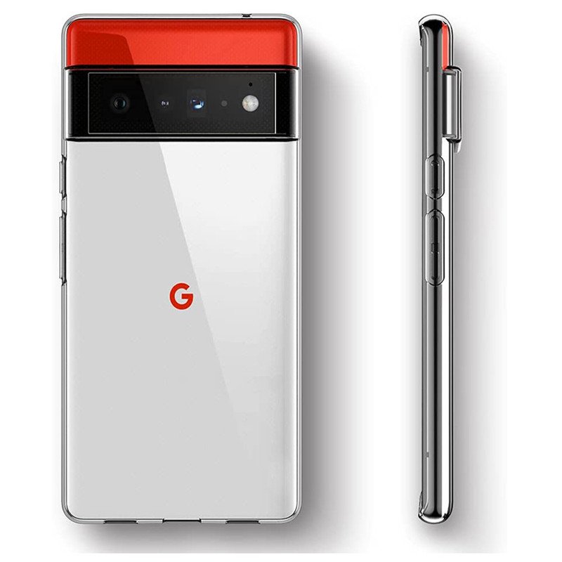 Clear Silicone Phone Case For Google Pixel 9 Pro XL 8a 7 7a 6 Pro 5A Transparent Soft TPU Mobile Phone Cover