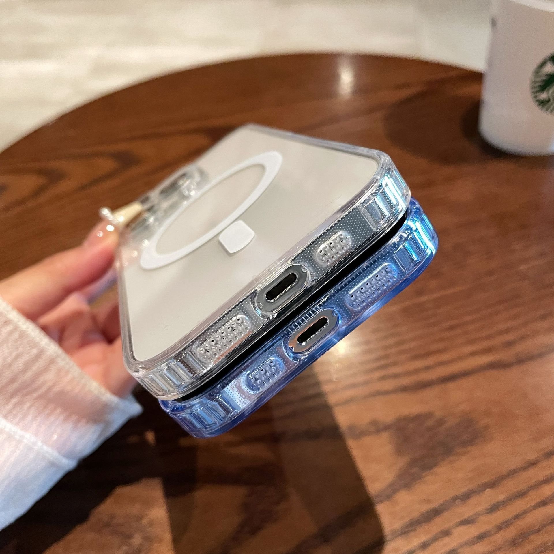 Transparent Magnetic Wireless Charging Lens Protector Film Shockproof Mobile Phone Covers Case For iPhone 11 12 13 14 15 Pro Max