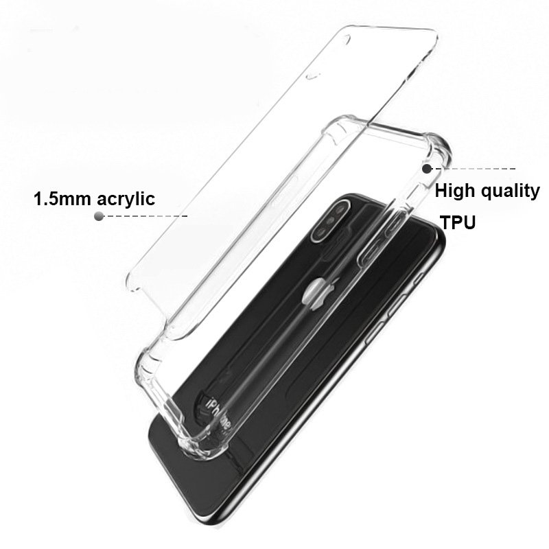 1.5MM Acrylic TPU Shockproof Mobile Phone Case Cover Accessories For iPhone 16 Pro Max Phone Case For iPhone 15 Pro 14 13 12 11