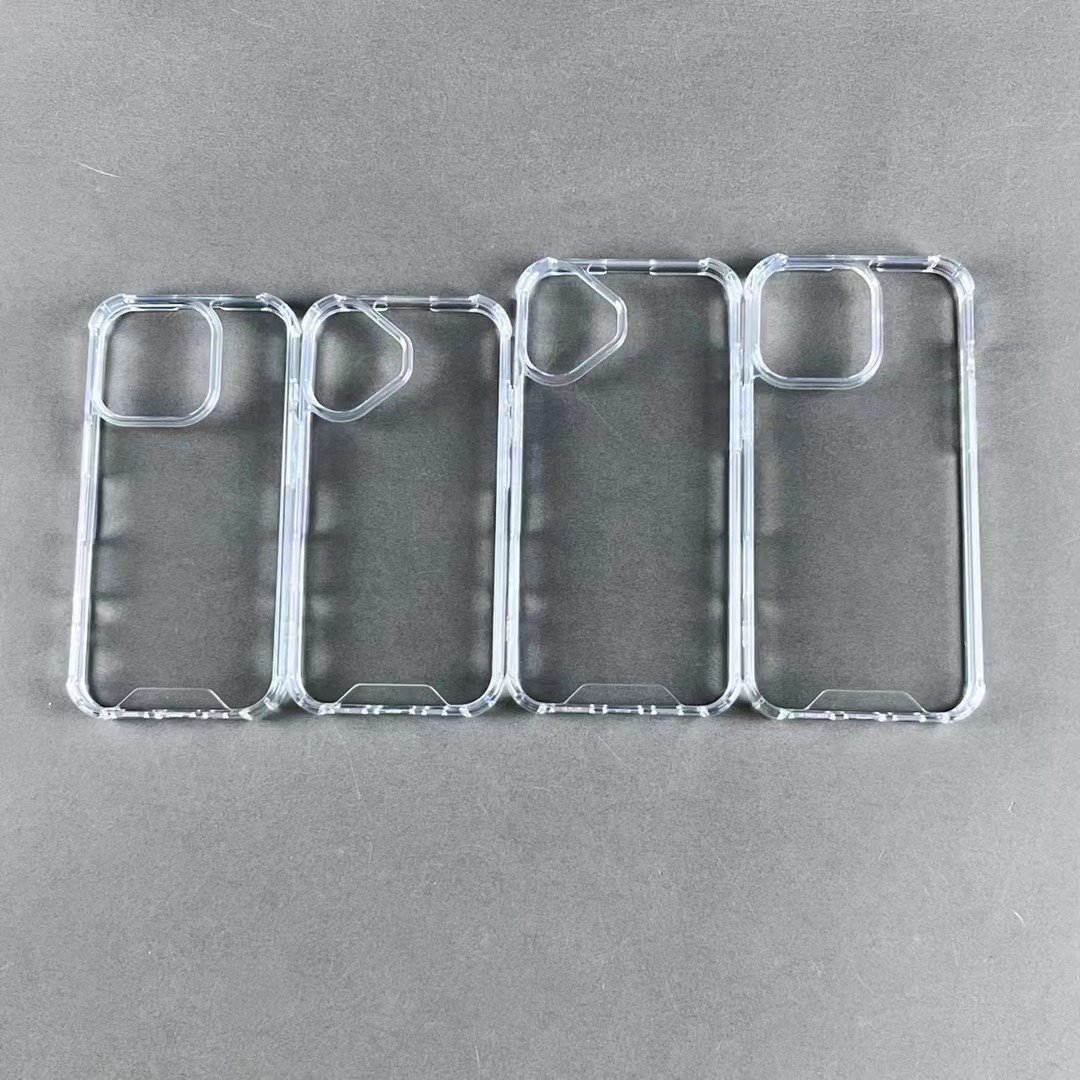 1.5MM Acrylic TPU Shockproof Mobile Phone Case Cover Accessories For iPhone 16 Pro Max Phone Case For iPhone 15 Pro 14 13 12 11