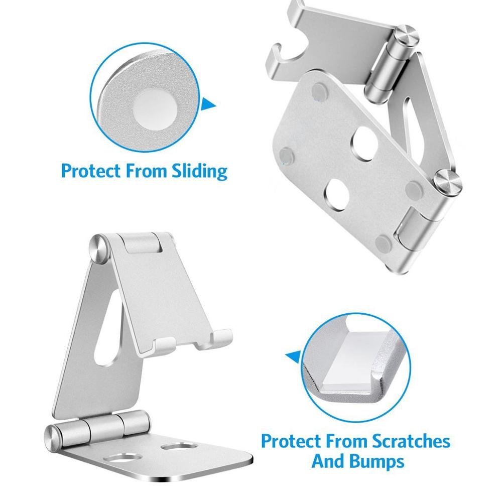 lazy hand folding mount flexible cell custom logo desktop foldable bed stand universal mobile phone case holder base for xiaomi