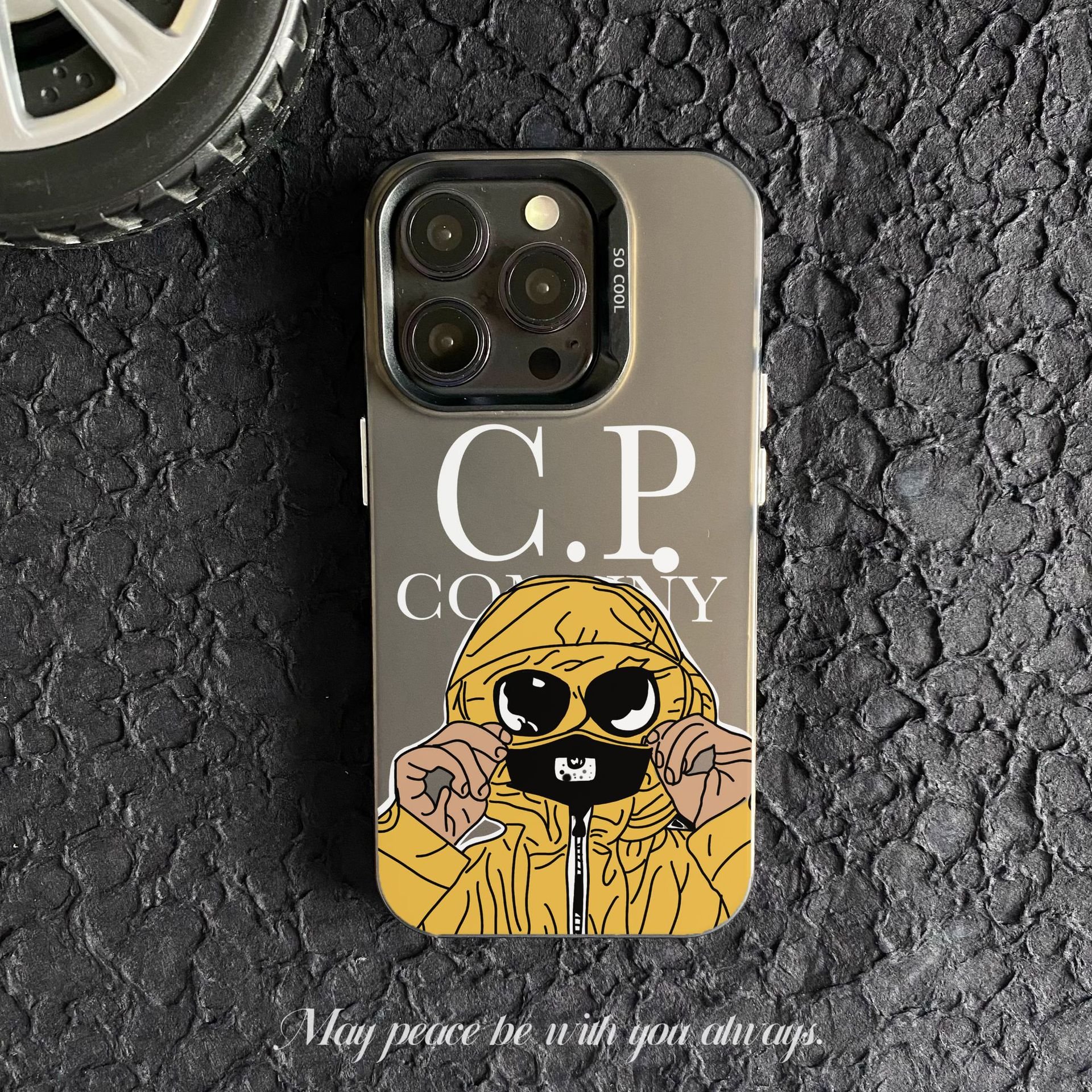 Fashion Brand Mobile Phone Case for iphone 16 Case Color Silver imd Phone Accessories FOR iphones 15 pro max CP Company Case