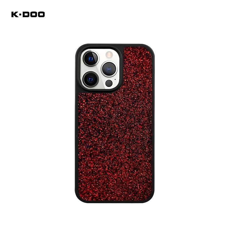 K-Doo Flash Shining Foil Papers Bling Bling Phone Protective Case Shockproof Back Cover for iPhone13/13mini/13pro/13promax