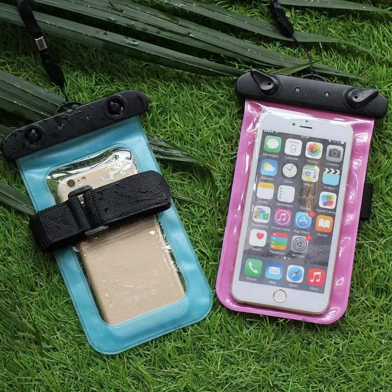 Universal waterproof PVC mobile phone cases clear pouch w'aterproof bag water proof cell phone bag with lanyard