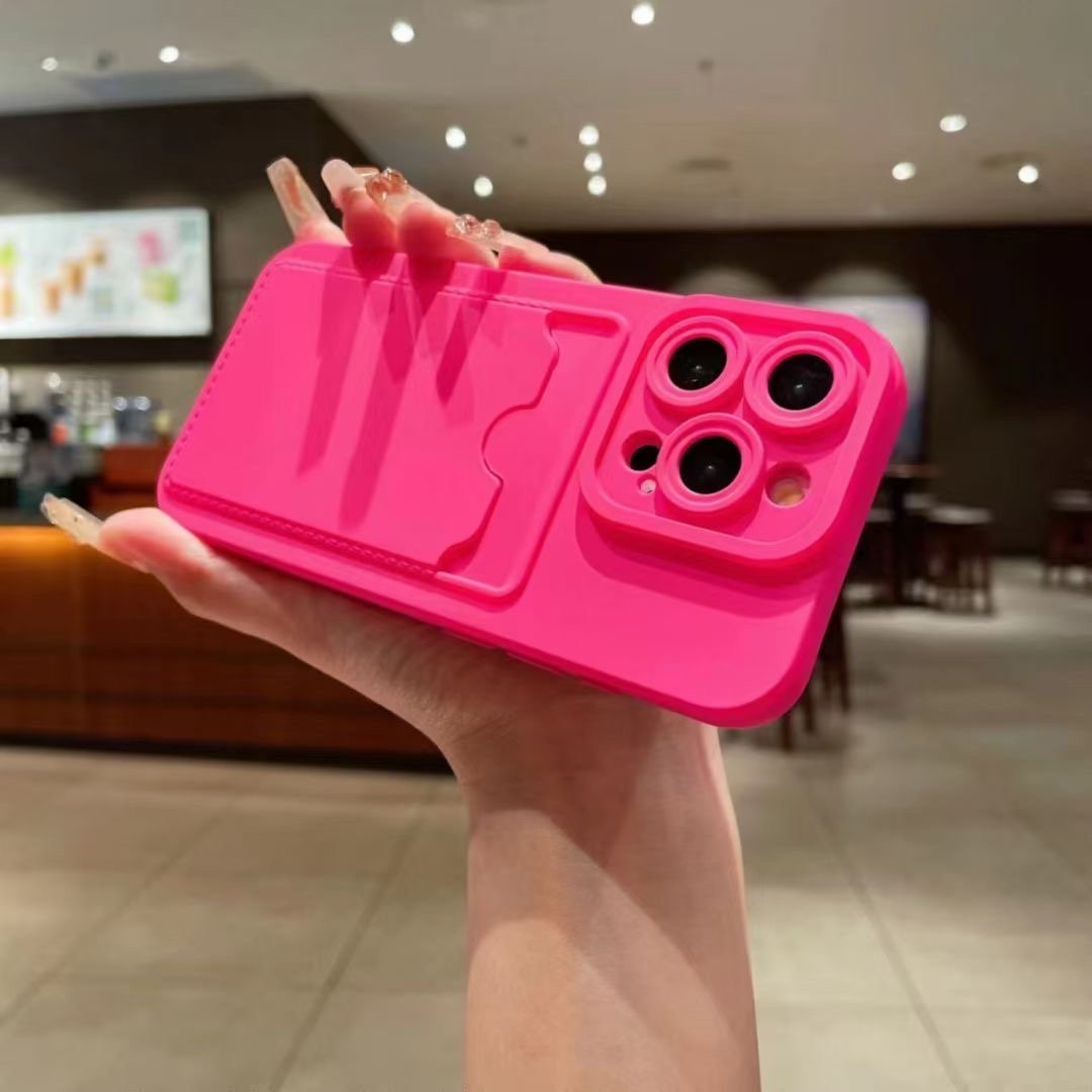 Shanhui Hot Selling Silicone Mobile Phone Case With Magnetic Card Holder Wallet phone case