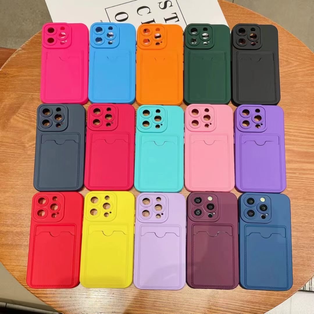 Shanhui Hot Selling Silicone Mobile Phone Case With Magnetic Card Holder Wallet phone case
