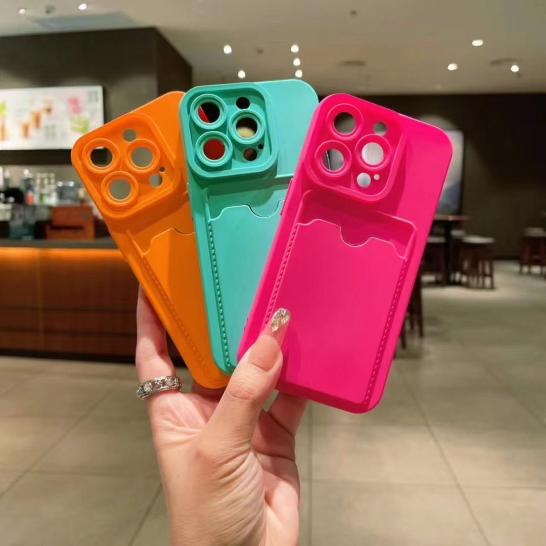 Shanhui Hot Selling Silicone Mobile Phone Case With Magnetic Card Holder Wallet phone case