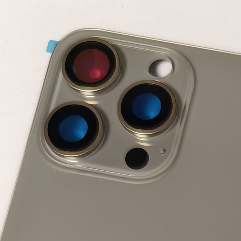 Wholesale For iPhone 15Pro 15 Pro max Back Glass Rear Cover with camera lens glass Metal Plate and Magnets Ring Housing Repair