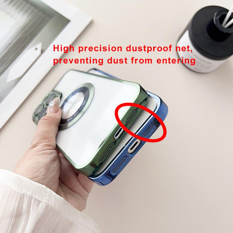 Women girl case camera protector magnetic clear mobile cover 3d electroplating phone case for iphone 15 14 pro max