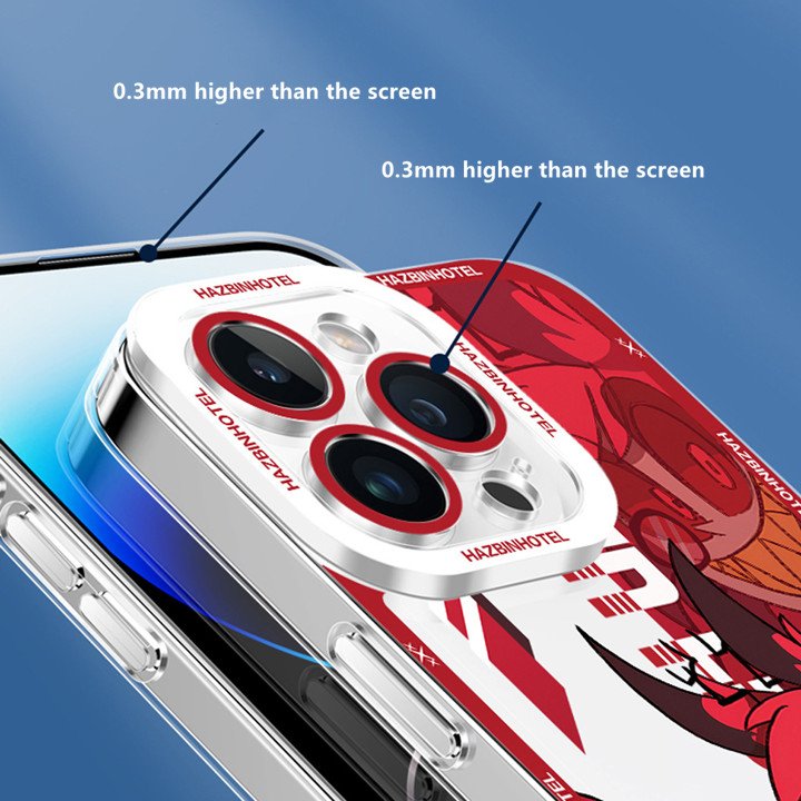 Cool cat Hazbin Hotel TPU Transparent Print Mobile Phone Case Cartoon Back Cover For iPhone 15 14 plus 13 12 mini 11 pro max XR