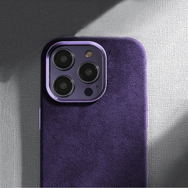 Luxury Business Style Suede Leather Magnetic Phone Case For iPhone 15 14 Pro Max 13 12