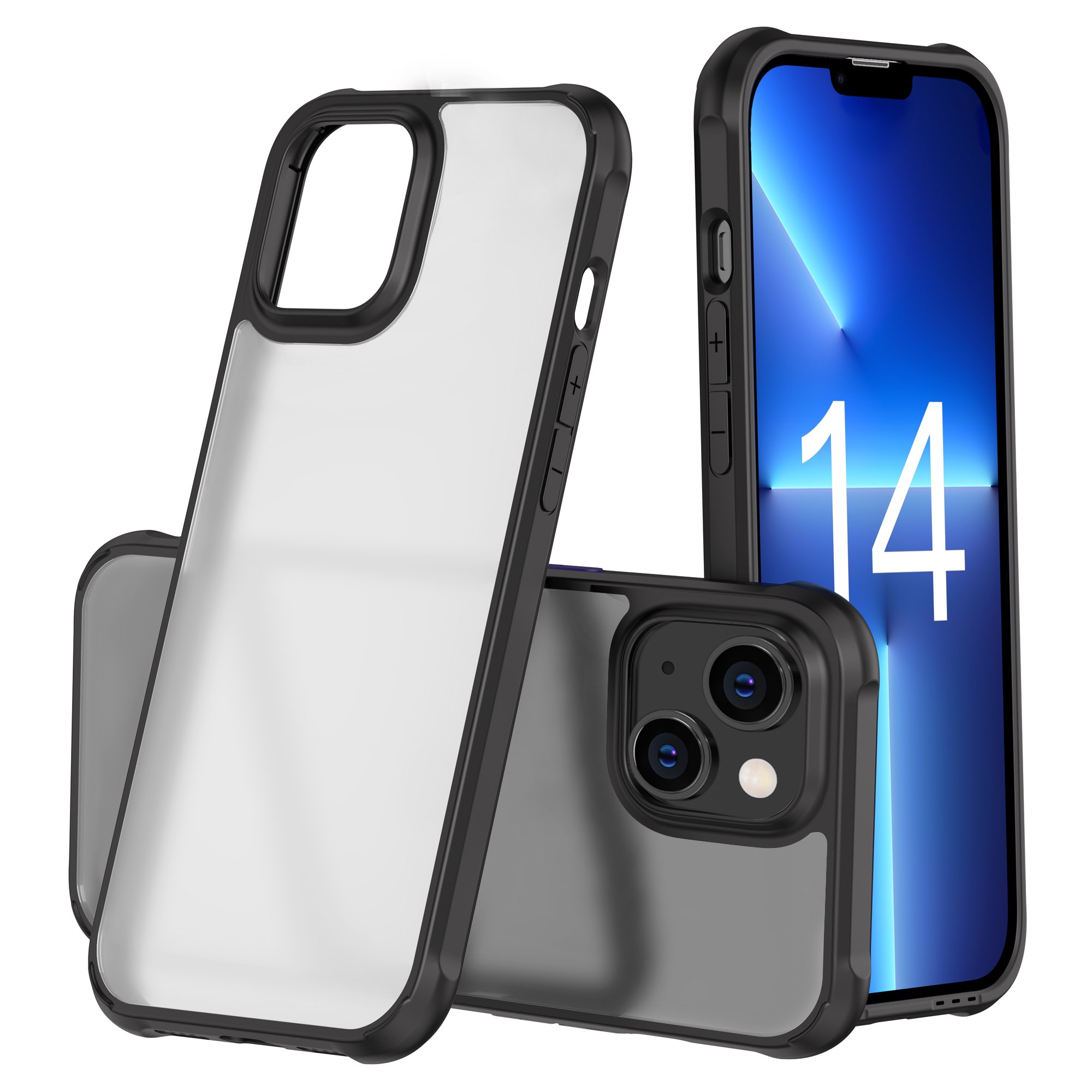 Wholesale Slim Shockproof Crystal Clear Matte Soft Mobile Phone Case Cover For Iphone 15 Pro Max