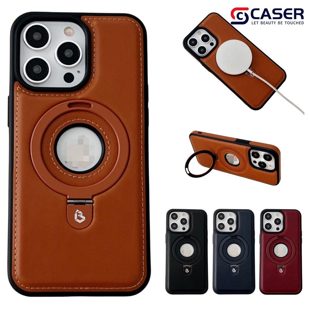 New Business Cortex Magnetic Suction Bracket Mobile Phone Case All Inclusive Wireless Charge Phone Cases For Iphone 13 15promax
