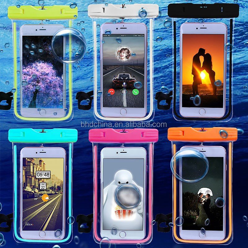Wholesale PVC phone waterproof bag travel bag Swimming bag for phone accessories mobile