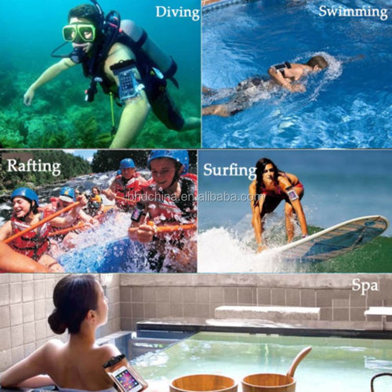 Wholesale PVC phone waterproof bag travel bag Swimming bag for phone accessories mobile