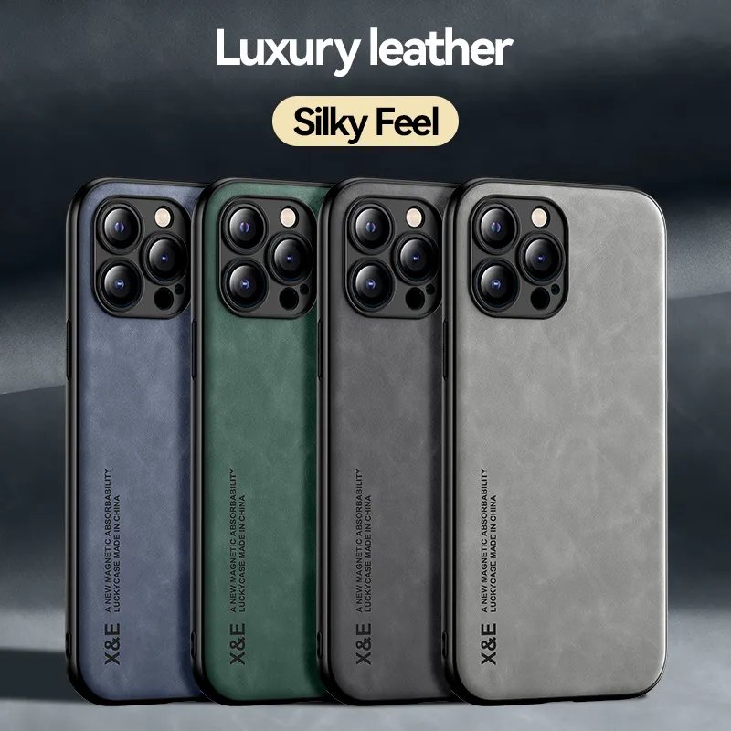 Wholesale Luxury PU Leather Sheepskin mobile phone case for iPhone 11 12 13 14 Pro Max 7 8 14 Plus XS XR Max Phone Case