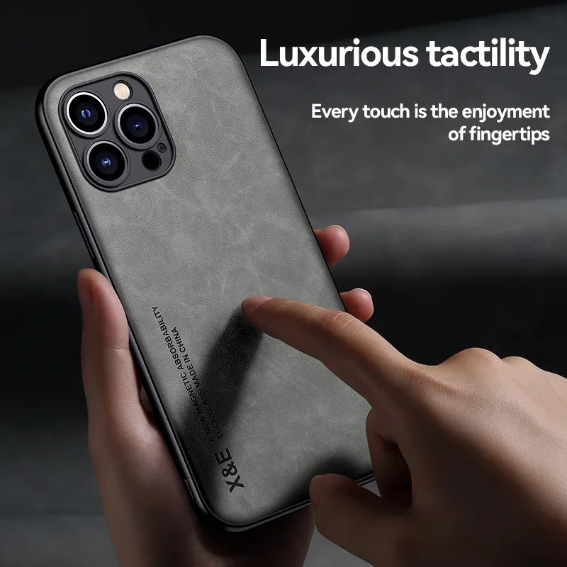 Wholesale Luxury PU Leather Sheepskin mobile phone case for iPhone 11 12 13 14 Pro Max 7 8 14 Plus XS XR Max Phone Case