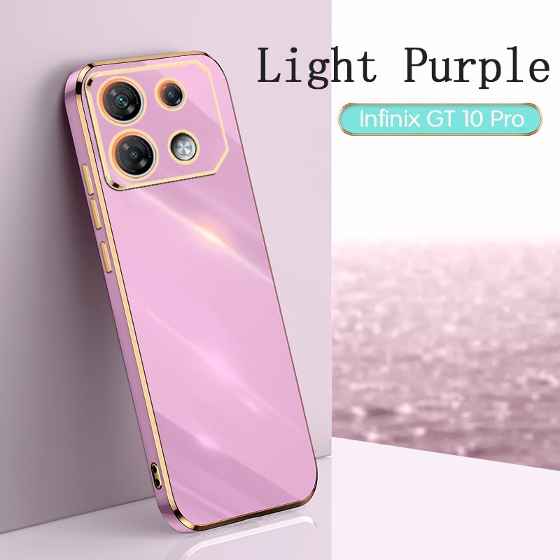 The best-selling mobile phone case is Infinix GT 10 Pro X6739 straight edge 6D electroplating TPU mobile phone protection case