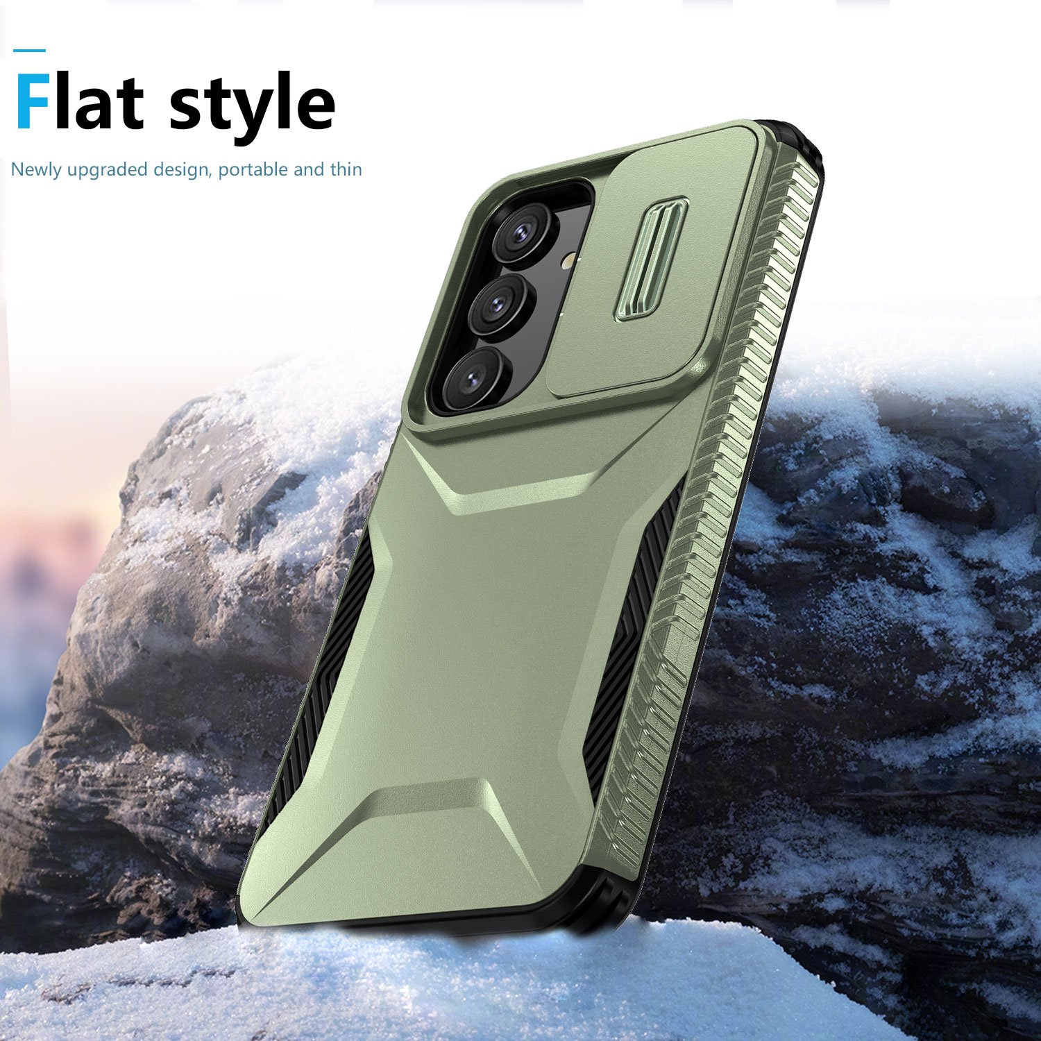 For Samsung Galaxy S24 FE S24 Ultra S23 Plus S24FE Phone Case with Slide Camera Protective Cover push window Hard Cases