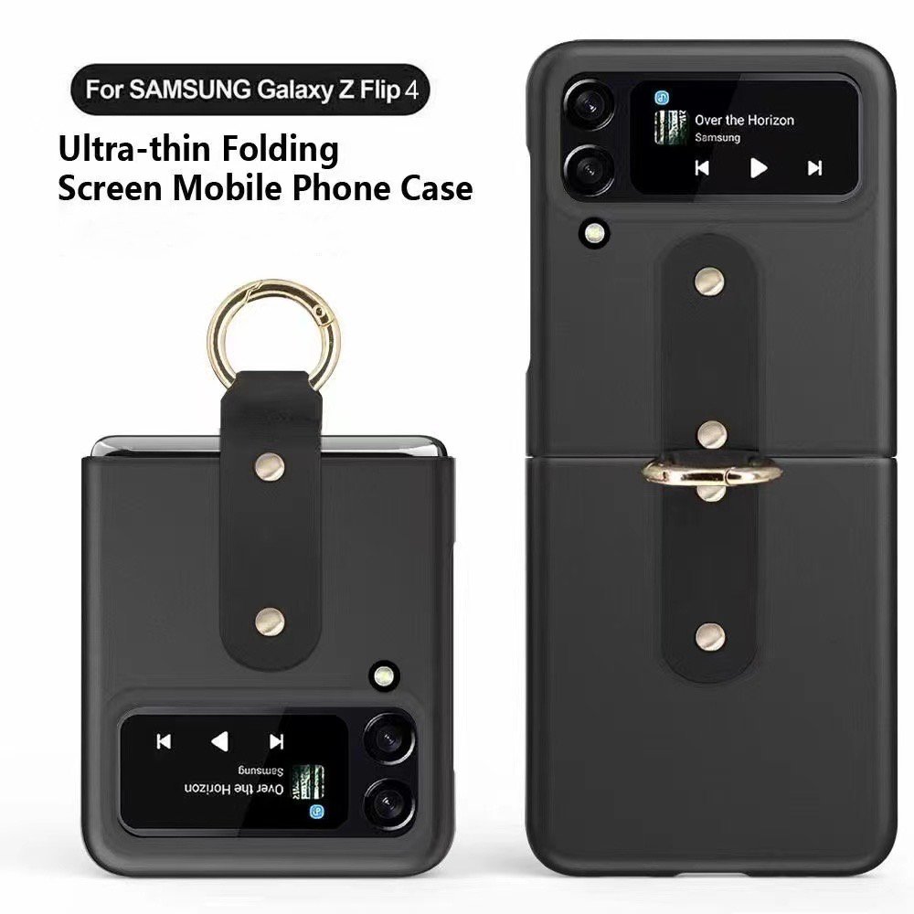 Folding Luxury travel in style PC shockproof graded protection PU leather mobile phone case For Samsung Galaxy Z Flip 4 6