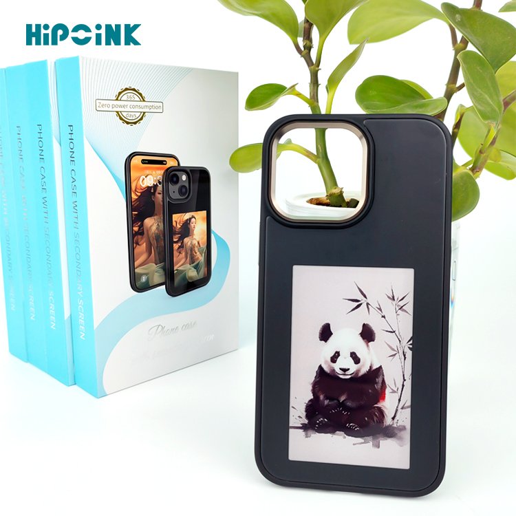 NFC Phone Case Wholesale LED Smart E ink Screen Phone Cases PC Cover For iPhone NFC 12 13 14 15 Pro Max DIY phone display case