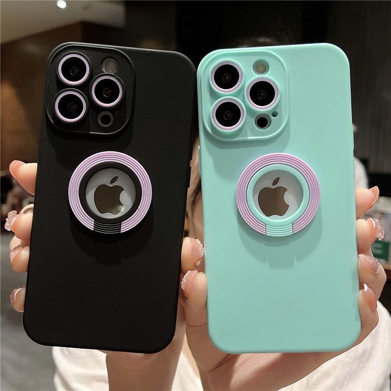 Camera Protection Ring Holder Phone Case For iPhone 14 13 11 12 Pro Max XS Max XR X 11 14Pro Shockproof Bumper Soft Armor Cover