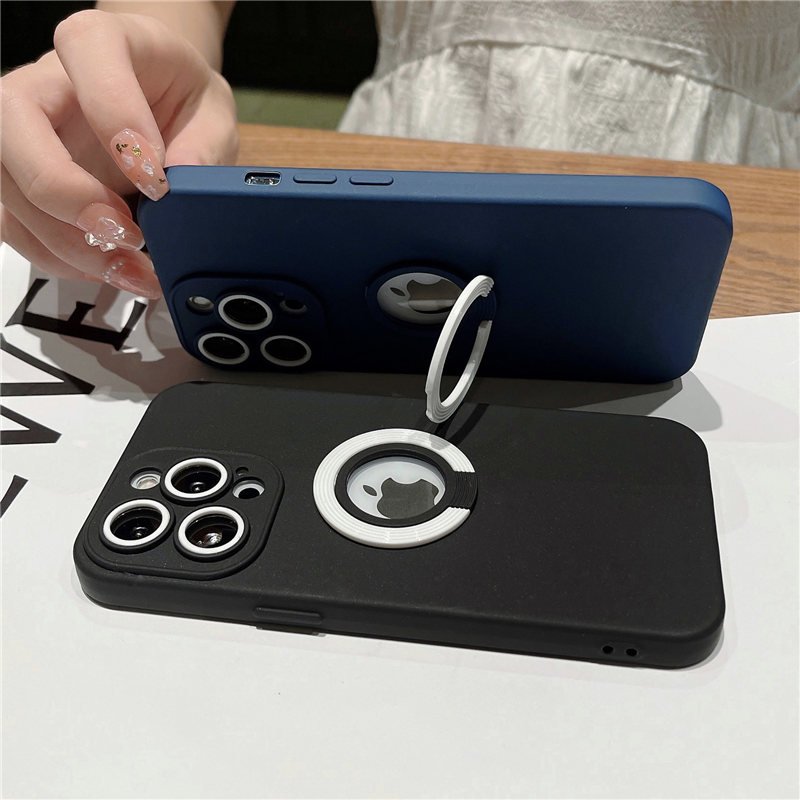 Camera Protection Ring Holder Phone Case For iPhone 14 13 11 12 Pro Max XS Max XR X 11 14Pro Shockproof Bumper Soft Armor Cover