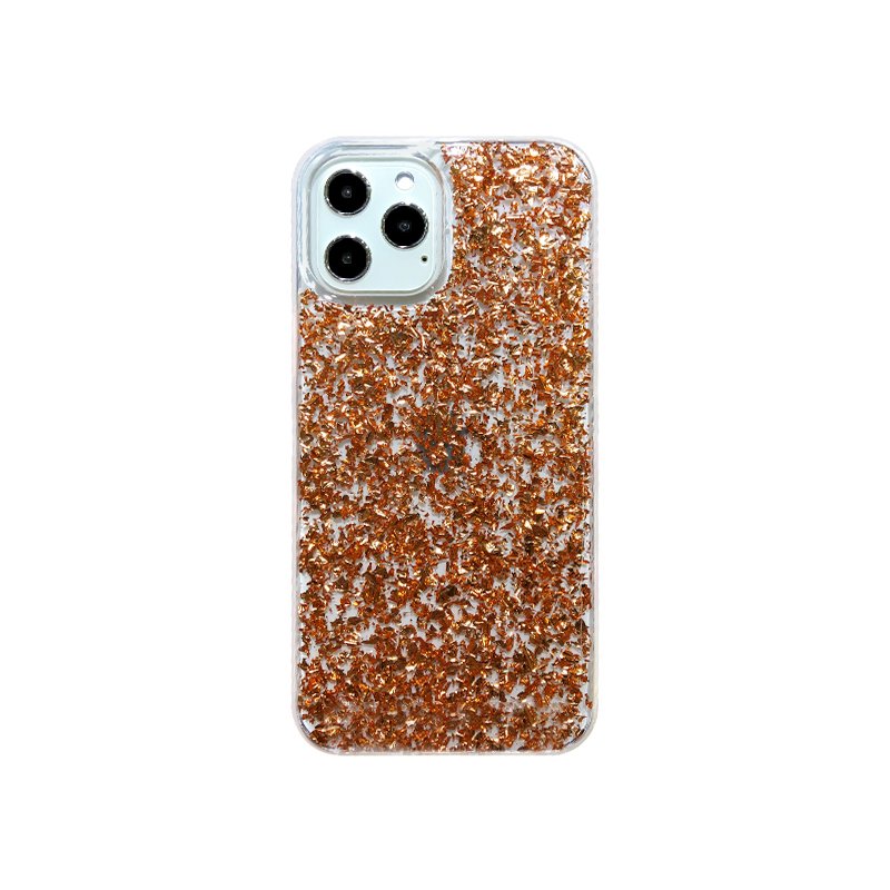 K-Doo Flash foil papers shining blingbling mobile phone case protective shockproof clear for iphone12/12mini/12pro/12promax
