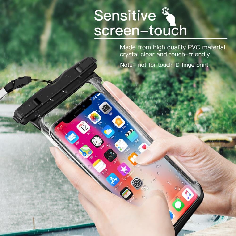 Wholesale Factory Universal Colorful Water Proof mobile phone Pouch Custom PVC TPU Waterproof Phone Case Bag For Sea Cash Card
