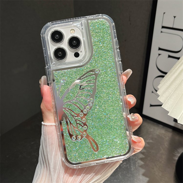 2024 new creative hot selling butterfly diamond mobile phone case for iPhone 16 15 15 pro max 14 14 plus 13 13 pro 12 11