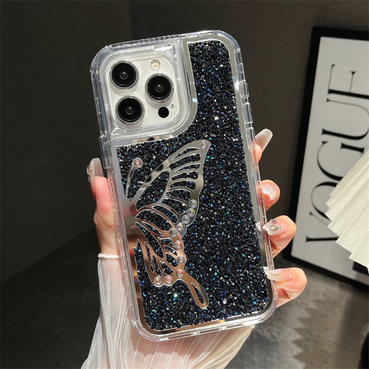 2024 new creative hot selling butterfly diamond mobile phone case for iPhone 16 15 15 pro max 14 14 plus 13 13 pro 12 11