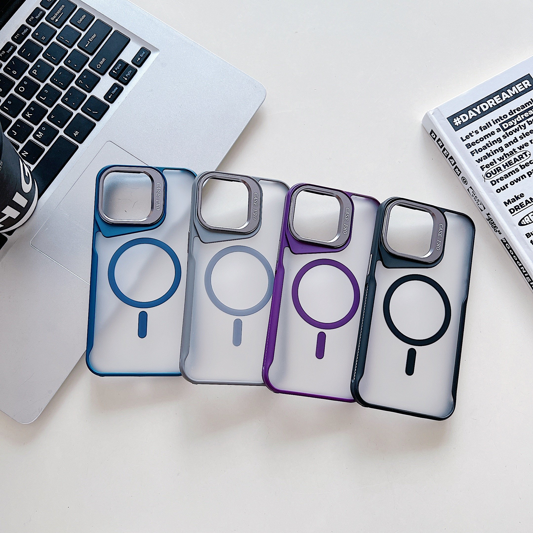 High Quality Hybrid PC Hard Matte Transparent Case for iPhone 14 13 15 Pro Max Strong Magnetic Mobile Phone Case Design