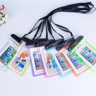 PVC Mobile Phone Cases WaterProof Bag Clear Pouch Case Waterproof Cell Phone Bag With Lanyard
