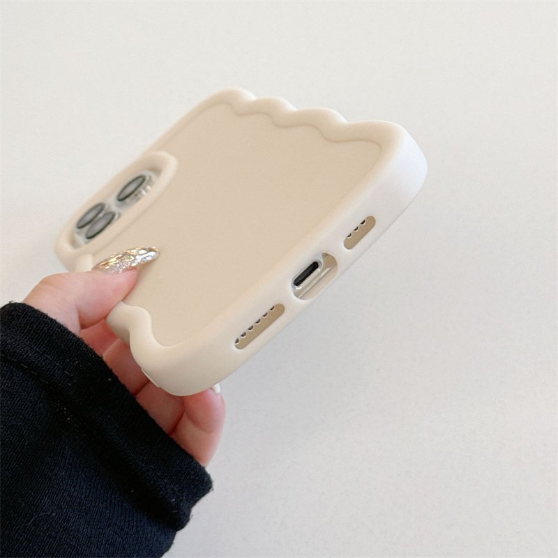 Candy Color Wavy Phone Case For iPhone 15 Pro Max 14 13 12 11 Xs Xr Shockproof Soft TPU Silicone Mobile Back Cover
