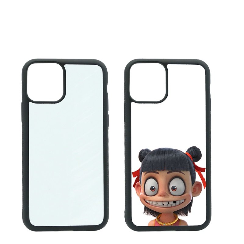 Sublimation Custom Style Phone Case Covers 2D TPU+PC Customized Print Logo Sublimation Phone Cases For Iphone 11 Series