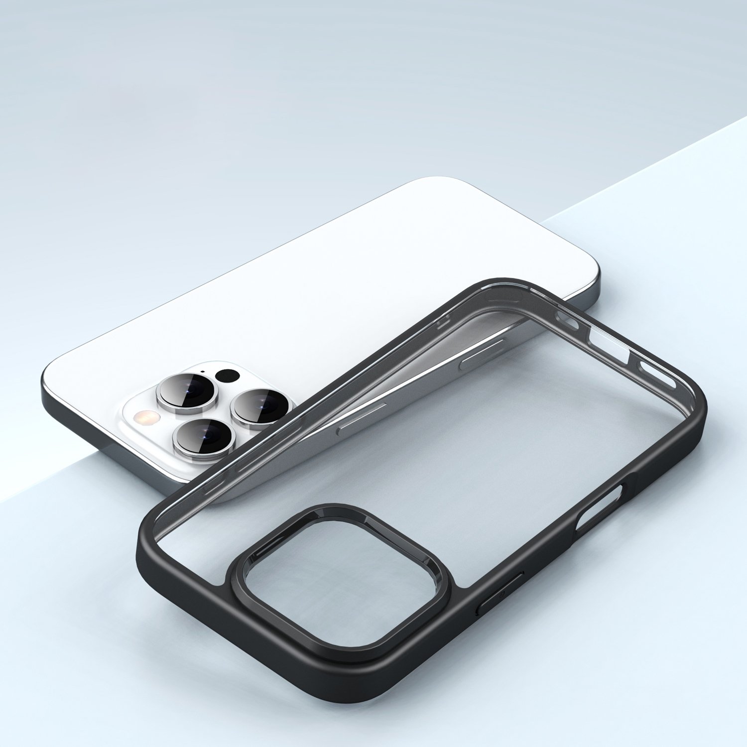 New Case For iPhone 16 Anti-Scratch Hard PC Back Cover Hybrid Soft TPU Bumper Clear Mobile Phone Case For iPhone 16 Pro Max Plus