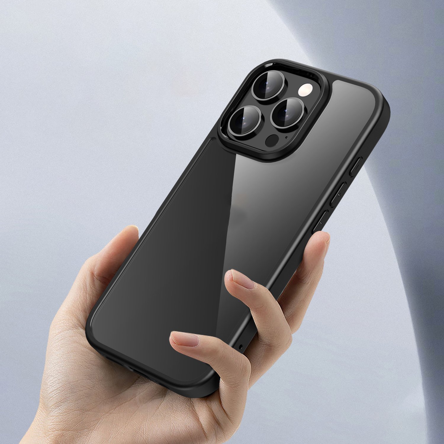 New Case For iPhone 16 Anti-Scratch Hard PC Back Cover Hybrid Soft TPU Bumper Clear Mobile Phone Case For iPhone 16 Pro Max Plus