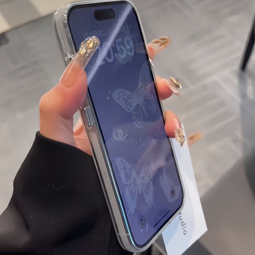 Factory Wholesale IMD Butterfly Shockproof Mobile Phone Case for iPhone 13 14 15 Plus 16 Pro Max 16 Plus fundas celulares