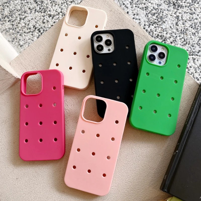 Phone Case Back Cover Holes Silicon Soft Tpu 2023 New Candy Color for Iphone 14 Pro Max 15 13 12 11 15 Pro Max Shockproof Luxury 16