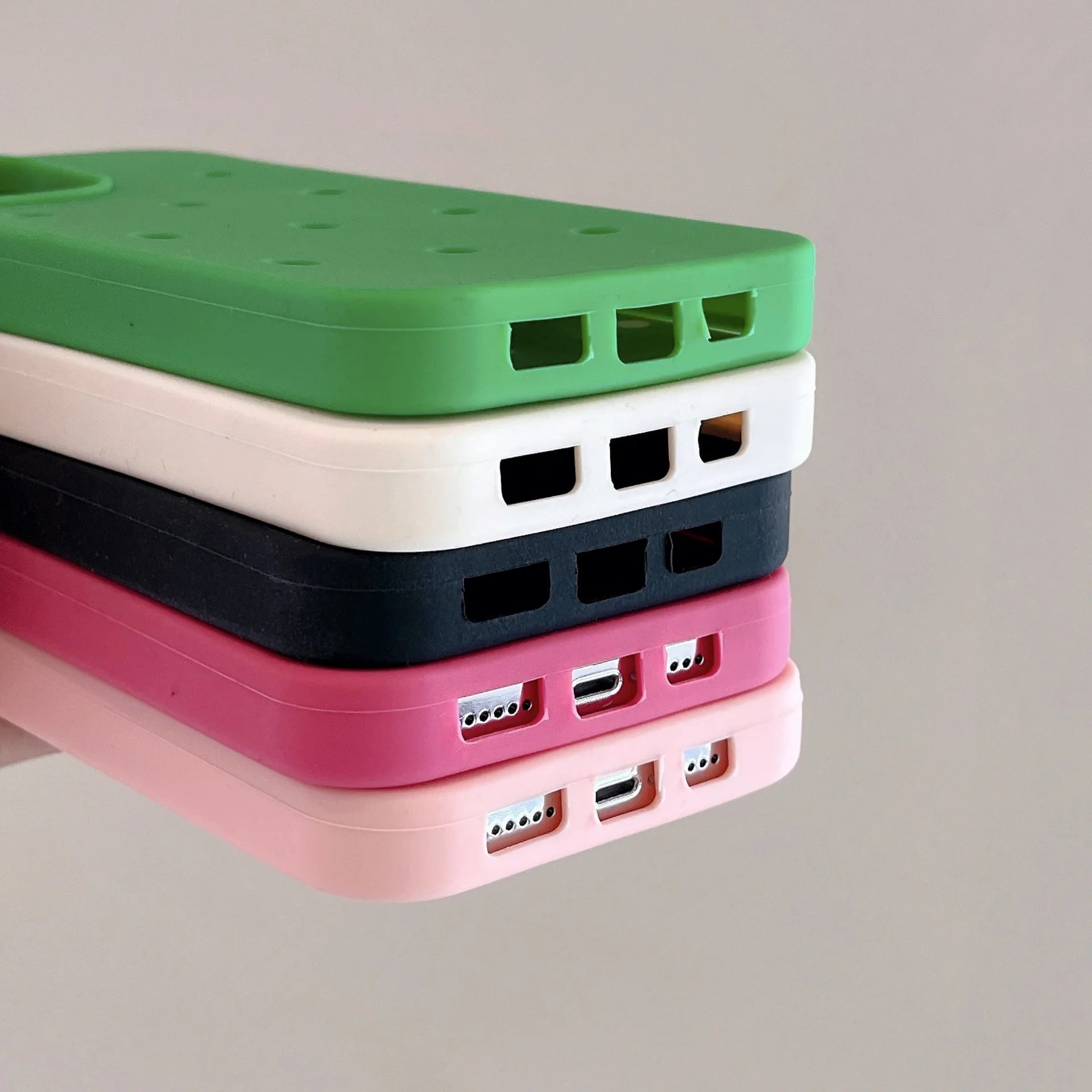 Phone Case Back Cover Holes Silicon Soft Tpu 2023 New Candy Color for Iphone 14 Pro Max 15 13 12 11 15 Pro Max Shockproof Luxury 16